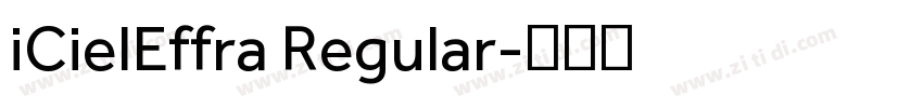 iCielEffra Regular字体转换
